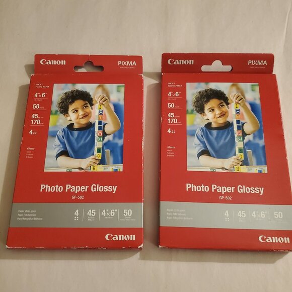 Canon gp-502 glossy photo paper 4x6 100ct new sealed - Picture 1 of 5